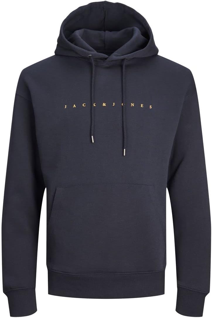 Mens STAR SWEAT HOOD Sweatshirt - Dark Navy
