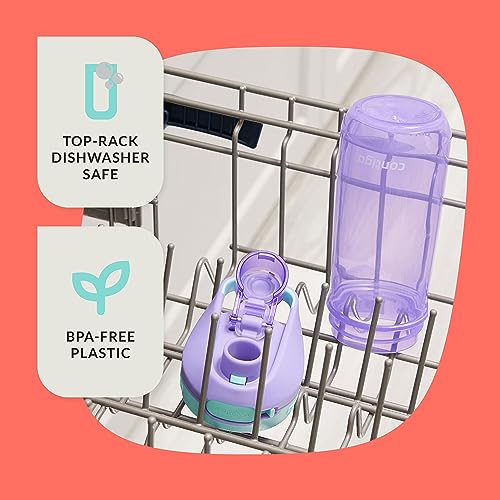 Contigo Jessie Beverage|Water Bottles, 14 oz, BLUE POPPY AMETHYST