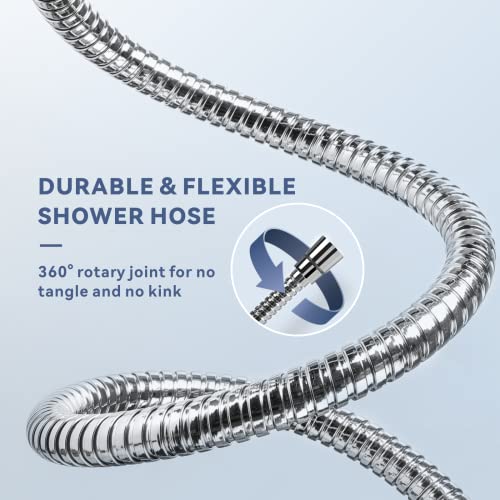 180CM Extra Long Shower Hose, Baytion 360�Anti-twist 304 Stainless Steel Handheld Shower Hose for Shower/Sitz Bath?Leak-proof & Anti-erosion?
