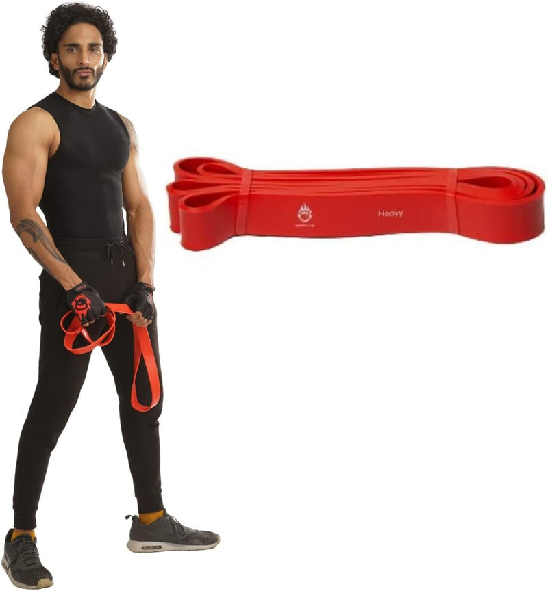 Burnlab Resistance Bands (Choose from 8 Different Sizes from 8Kg - 116Kg), Pull Up Assistance Bands for Exercise, Chin Ups, Powerlifting, Training, Gyms, Home Fitness - for Men and Women