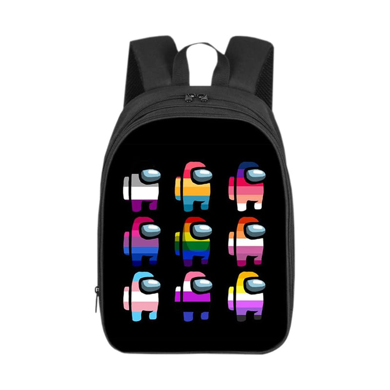 TOMVAES 17 Inch School Bag, Cartoon Backpack, Oxford Fabric Casual Daypack Breathable Back Support for Boys and Girls, Travel