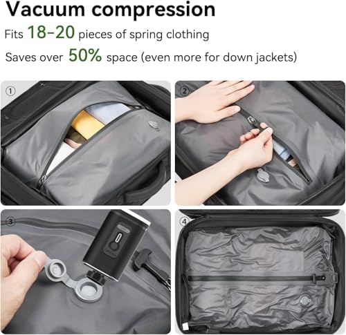 Ankila Air-Back Backpack with Vacuum Seal, waterproof Anti-Theft Vacuum Compression Travel Backpack, Outdoor Products-Expandable Vac Pack Backpacks with Pump, Carry on Backpack for Airplanes