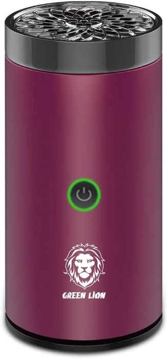 Green Lion Smart Bakhour Rechargeable Electric Car Incense Burner, USB-C Portable Mini Burner, Aluminum Alloy Design, Strong Power for Fast Burning, Long-Lasting Fragrance - Green