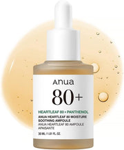 Heartleaf 80 Soothing Ampoule, Hydration Facial Serum for Glass Skin, Panthenol, Hyaluronic Acid, Non-Greasy, Gentle Formula, Lightweight Essence, Vegan, Korean Skin Care, 30ml/1.01 fl.oz - Heartleaf