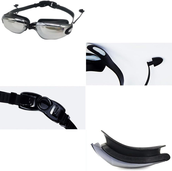 Uv Resistant Swimming Goggles, Anti Fog Lenses, Adjustable Strap, High-Definition Racing Goggles, Waterproof And Anti Fog
