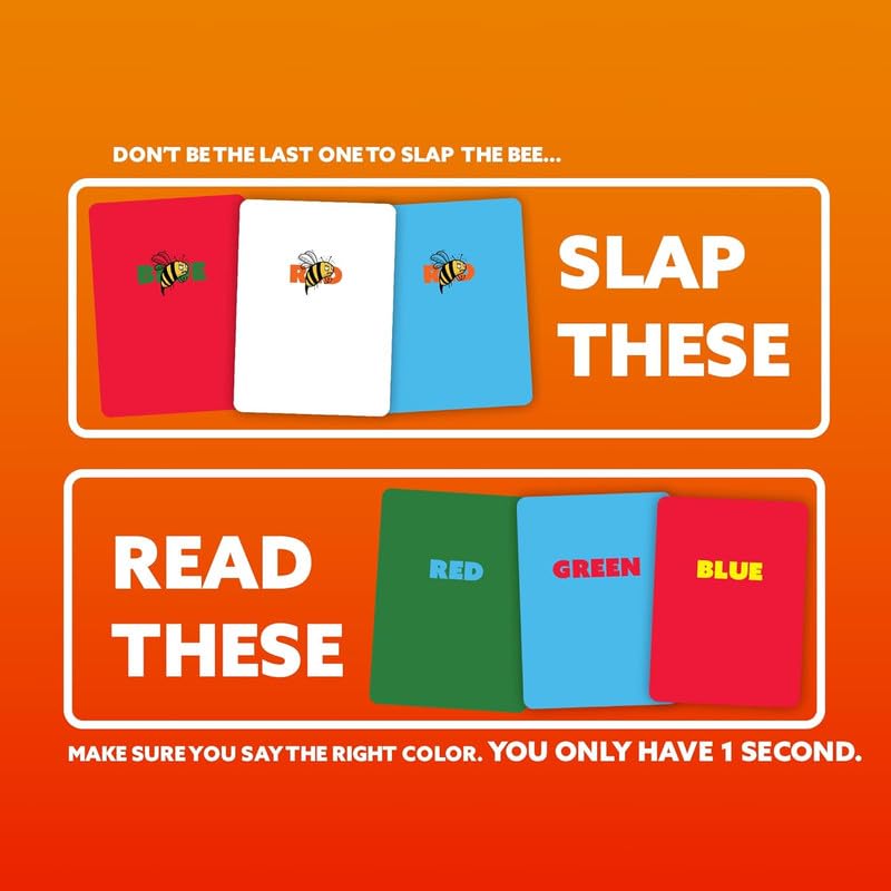 QUOKKA Don’t BEE Last - Fun Family Games - Card Games for Adults Teens & Kids - 15 Min, Ages 7+, 2-7 Players