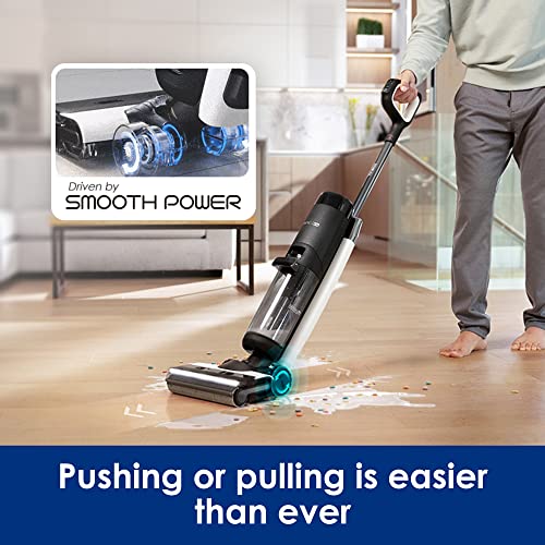 Tineco Floor ONE S7 PRO Smart Cordless Floor Cleaner, Wet Dry Vacuum Cleaner & Mop for Hard Floors, LCD Display, Long Run Time, Great for Sticky Messes and Pet Hair, Centrifugal Drying Process, Black