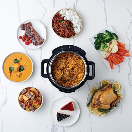 Nutricook Smart Pot 2 Plus 1500 Watts - 9 Appliances in 1, Pressure Cooker, Slow Cooker, Rice Cooker, Steamer, Sauté Pot, Yogurt Maker, Soup Maker, Cake Maker, Food Warmer, 9.5L, Brushed SS/Black