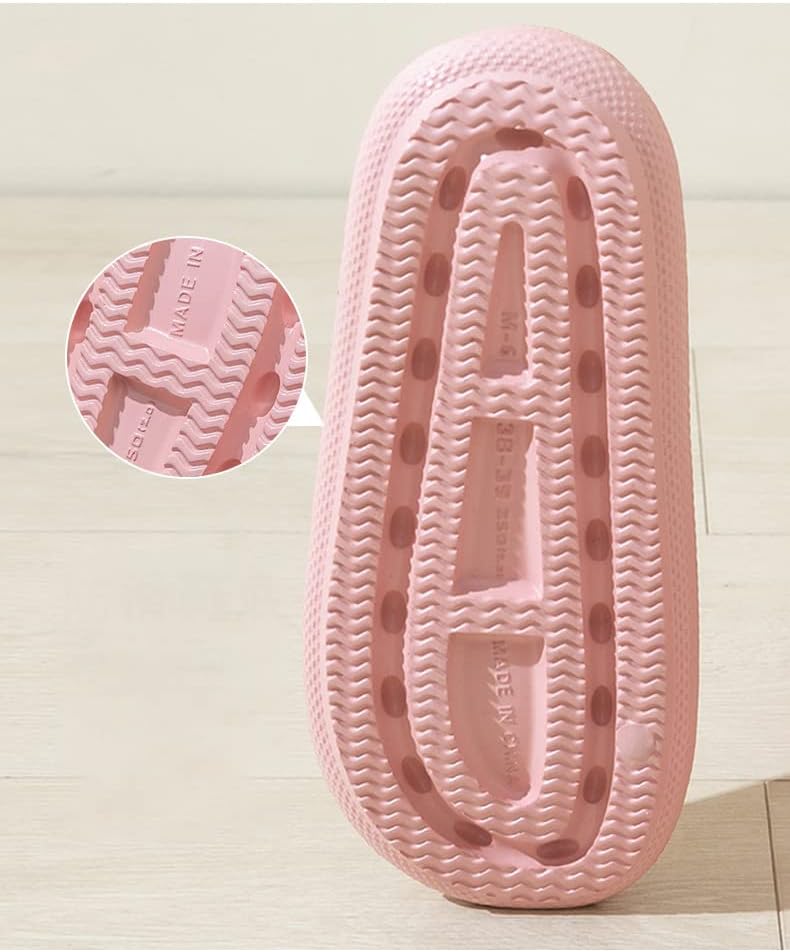 AioTio Women's Slippers Non-slip Household, Home Slippers for Men,Bath Couple Thick Sole Slippers, Summer Simple Style