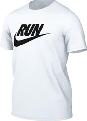 Mens Dri-FIT Run Swoosh TEES AND T-SHIRTS (pack of 1) - WHITE