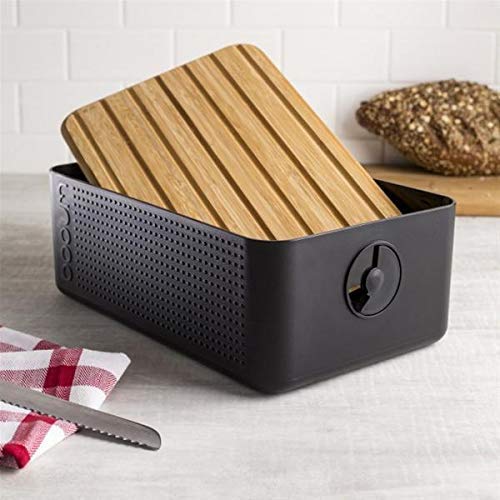 Bodum Bistro Bread Box, Black, Large