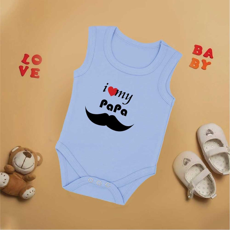 Pack of 2 Unisex Baby Romper with Mama and Papa Printed Design for Newborns,Infants, Toddlers Sleeveless Jumpsuit Snap Closure for Easy Diaper Changes Ideal for Baby Shower