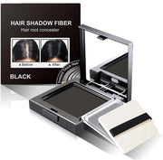 Hair Root Concealer - New Type Hairline Powder, Root Touch Up Powder, Instantly Cover Up Gray Hair Root Fiber 12g, Black