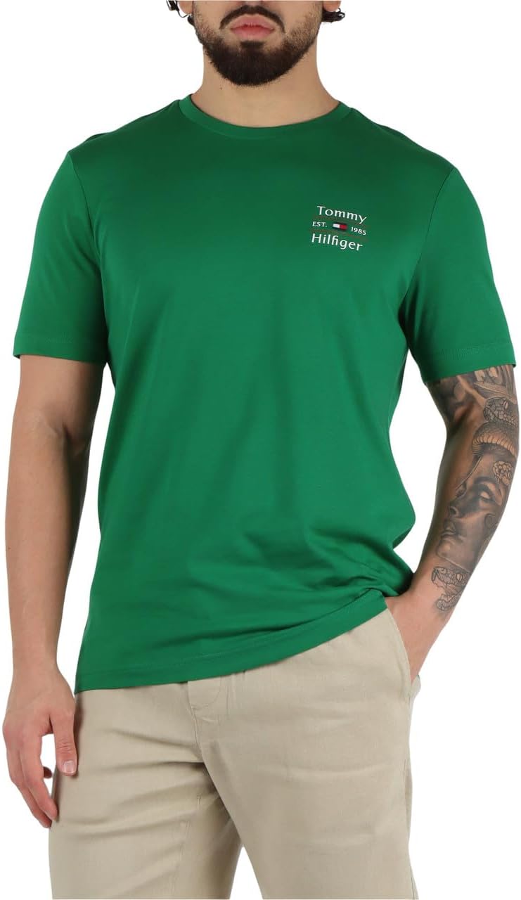 TOMMY HILFIGER mens HILFIGER STACK TEE S/S T-Shirt