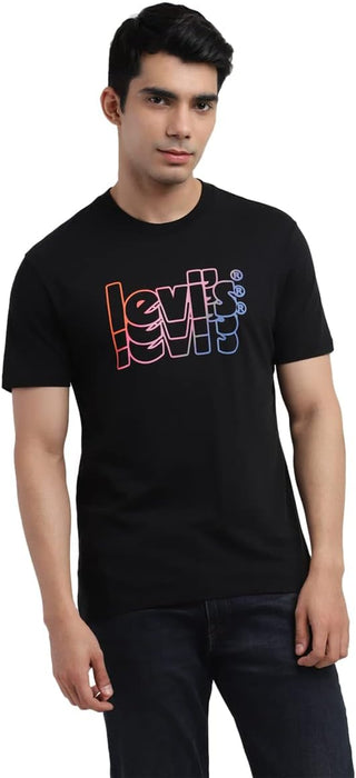 Levi's Men's Regular T-Shirt (16960-0786_Black Beauty L)