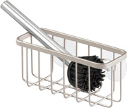 Interdesign Gia Suction Kitchen Sink Caddy, Sponge Holder For Kitchen Accessories - Satin - Satin Set of 1