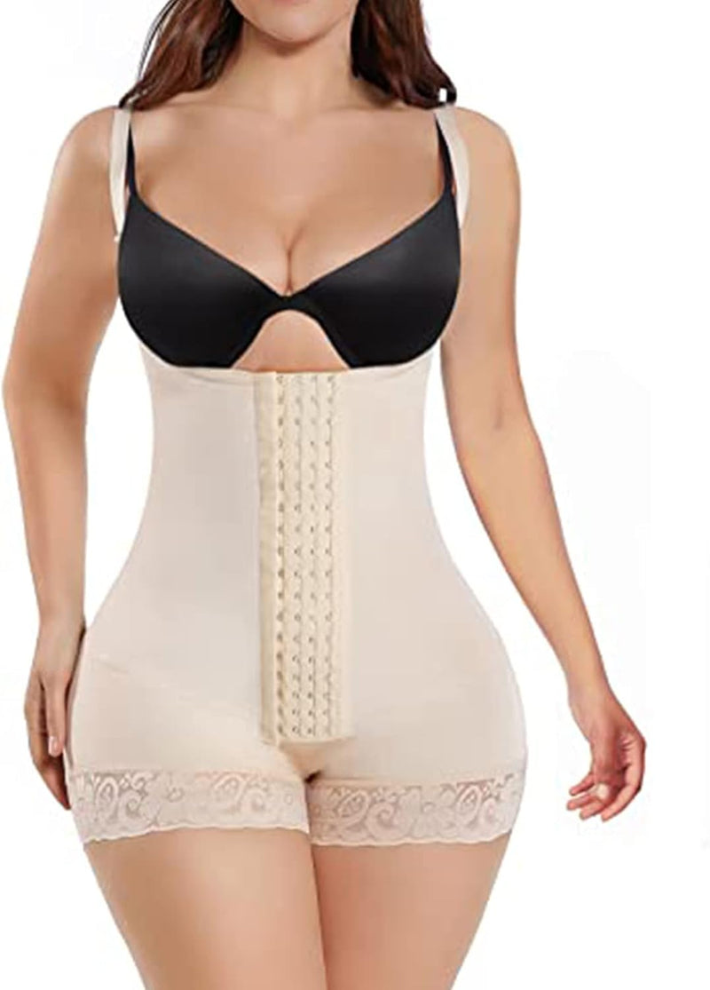 Full Shapewear for Women, Tummy Control Women Body Shaper Fajas Colombianas Waist Trainer Butt Lifter Thigh Slimmer Post Surgery Compression Garment