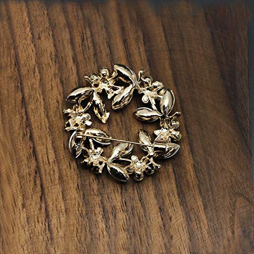 Colours Crystal Brooch Pins Rhinestone Brooches Jewelry Gift for Women Girls