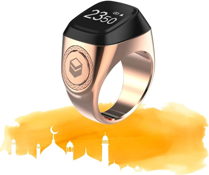 Zikr - Smart Tasbih Ring - Rose Gold - 18mm - 18mm
