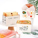 XZJMY 50 Pack Paper Take Out Containers,Mini Burger Boxes,Toast Holding Bread Tray, Sandwich Hot Dog Donut Egg Waffle Packaging Box for Take Out Food Containers (L-A)