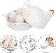 Microwave Egg Steamer Egg Cooker Boiler,Microwave Oven Cooker Egg Detaches The Shell Steamer Kitchen White
