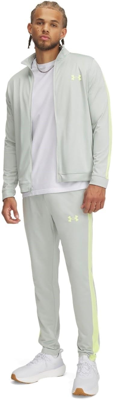 Mens Men's UA Rival Knit Tracksuit TRACK_SUIT (pack of 1) - Hydro Green / Sonic Yellow / Sonic Yellow