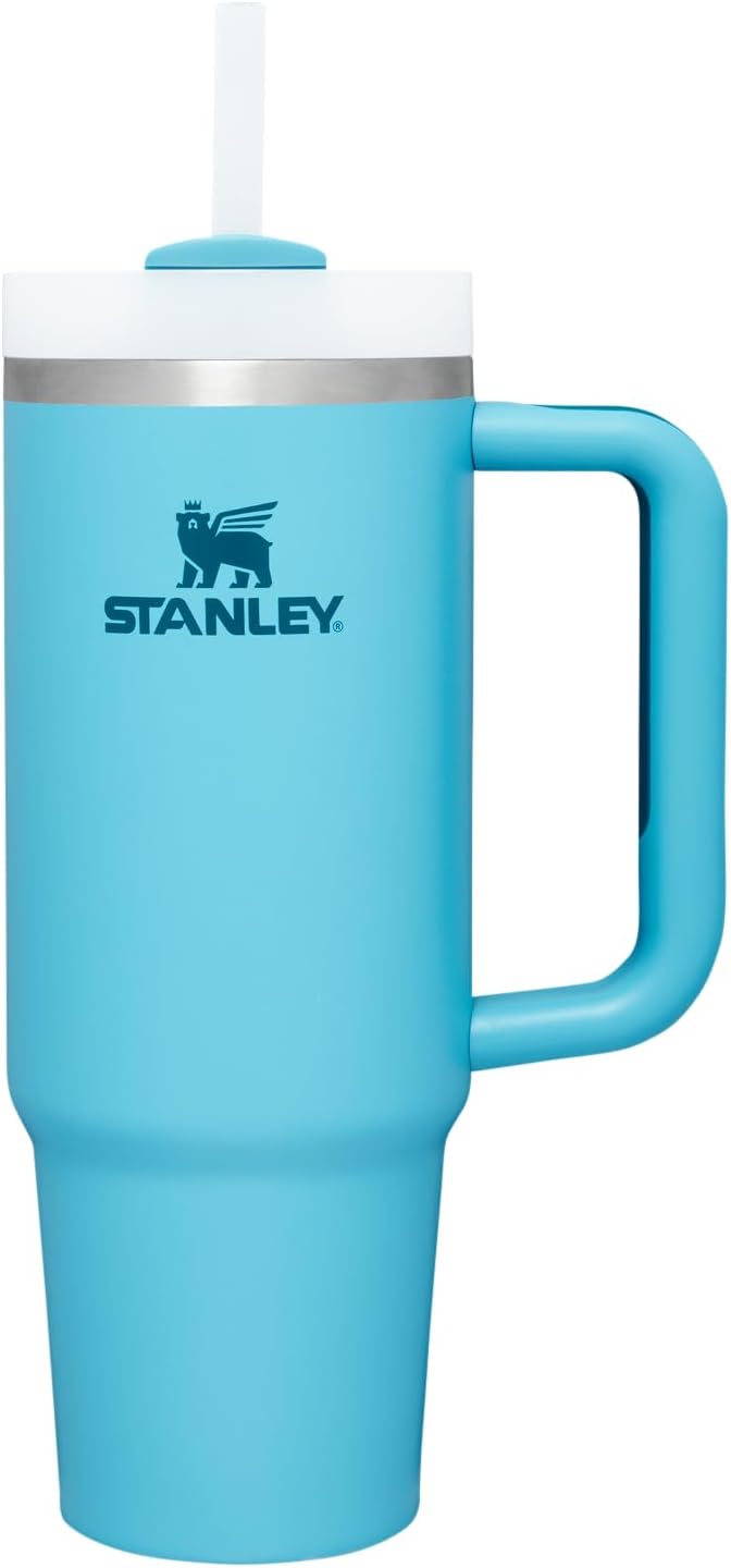 STANLEY Quencher H2.0 FlowState Stainless Steel Vacuum Insulated Tumbler with Lid and Straw for Water, Iced Tea or Coffee (PIne, 40 oz)