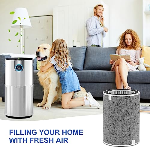 Doifyn HP200 Series Replacement Filter Compatible with Shark HP201 HP202 & HC502 Air Purifier MAX,Three-level Filtration System Cleans up to 99.98% of Particles,Compare to Part #HE2FKBAS, HE2FKBASMB