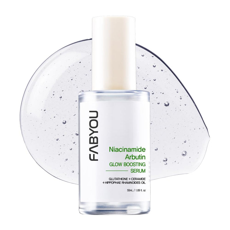 FABYOU Niacinamide Arbutin Glow Boosting Serum 50ml – Korean Skincare for Clarifying & Pore Care with 10% Niacinamide & Arbutin, with a Fast Absorbing Formula for a Radiant Skin Tone