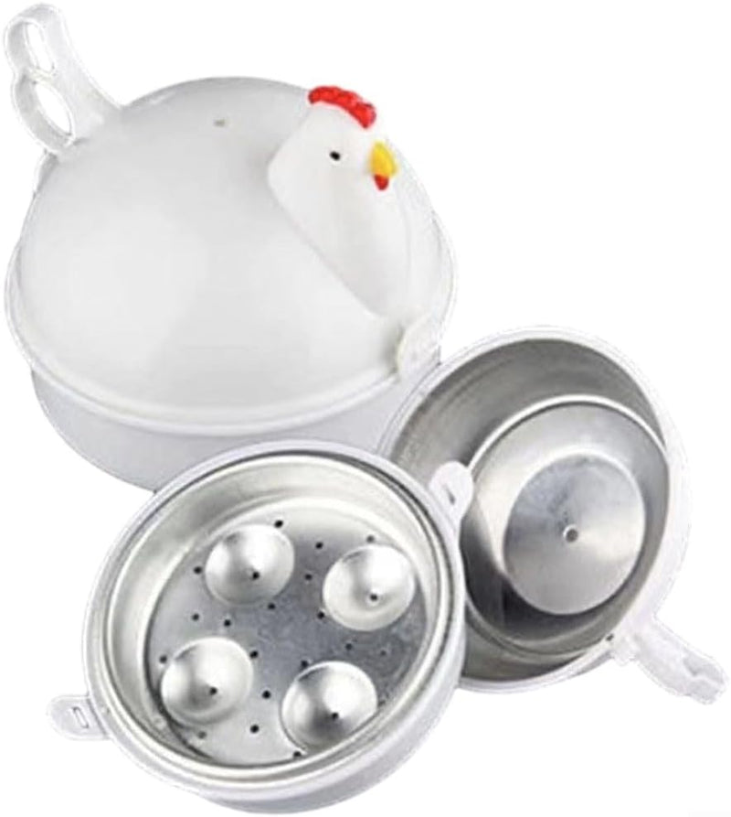 Microwave Egg Steamer Egg Cooker Boiler,Microwave Oven Cooker Egg Detaches The Shell Steamer Kitchen White