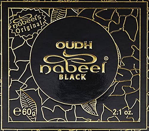 Nabeel Perfumes Oudh Black Incense, 60 g, 4INP074508