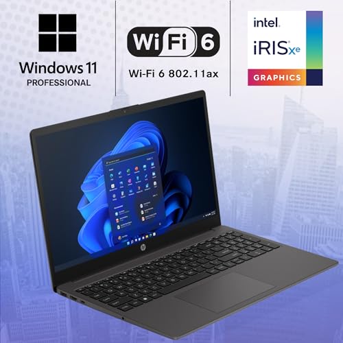 HP 250 255 G10 Business Laptop 15.6" FHD Display, Intel Core i5-1334U (Beats AMD Ryzen 5 7530U) 32GB RAM, 1TB PCIe SSD for Home, Student, Webcam, Numeric Keypad, Windows 11 Pro