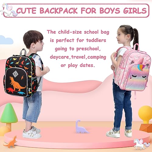 VASCHY Toddler Kids backpacks, Cute Lightweight Water Resistant Preschool Kindergarten Daypack SchoolBag Bookbag Girls Boys