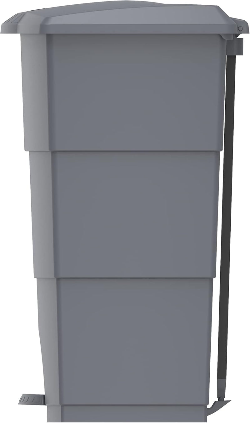 Cosmoplast 70L Step on Waste Bin with Pedal, Dark Grey