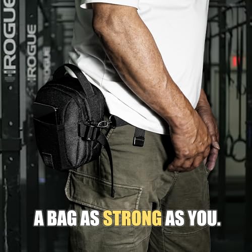 Magnetic EDC Phone Pouch for Men - 7-in-1 Hands-Free Sling Bag, Heavy-Duty Gym & Travel Essentials Bag with Lightweight & Adjustable Design