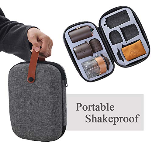 TOLOG Travel Chinese Kung Fu Ceramic Teapot Portable Handmade, Teapot Teacups All in One Gift Bag for Adults (purple clay tea sets 3)