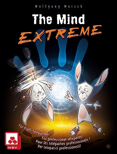 Pandasaurus Games The Mind Extreme - Twice The Speed, Synchronized and Backwards - Family-Friendly Board Games - Adult Games for Game Night - Card Games for Adults, Teens & Kids (2-4 Players), Black