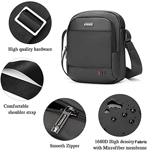 Arctic Hunter Sling Bag for Men Small Side Bag Stylish Crossbody Bag for 8-inch iPad Premium Mobile Bag 1680D Polyester Water-Resistant Shoulder Bag for Office Business Casual