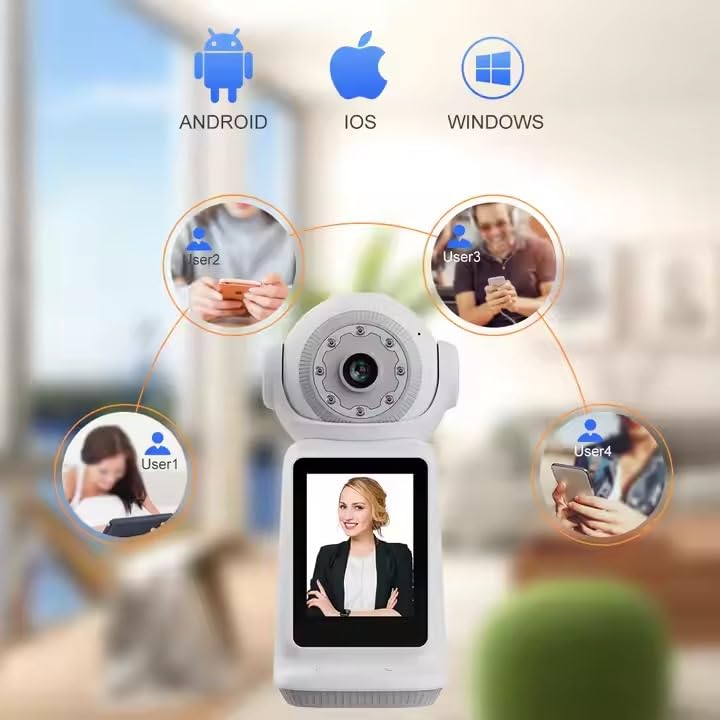 V380PRO Wireless IP camera with screen security house hold Smart wifi visual camera 360 degree mobile phone network monitoring
