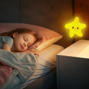 Cute Star Night Light for Kids Bedroom, SYOSI USB Rechargeable Dimmable Stars Lamp, Cute Silicone Toddler Nightlight, Magnetic Nursery Decor, Sleep Light for Children Women Teen Girls Gift
