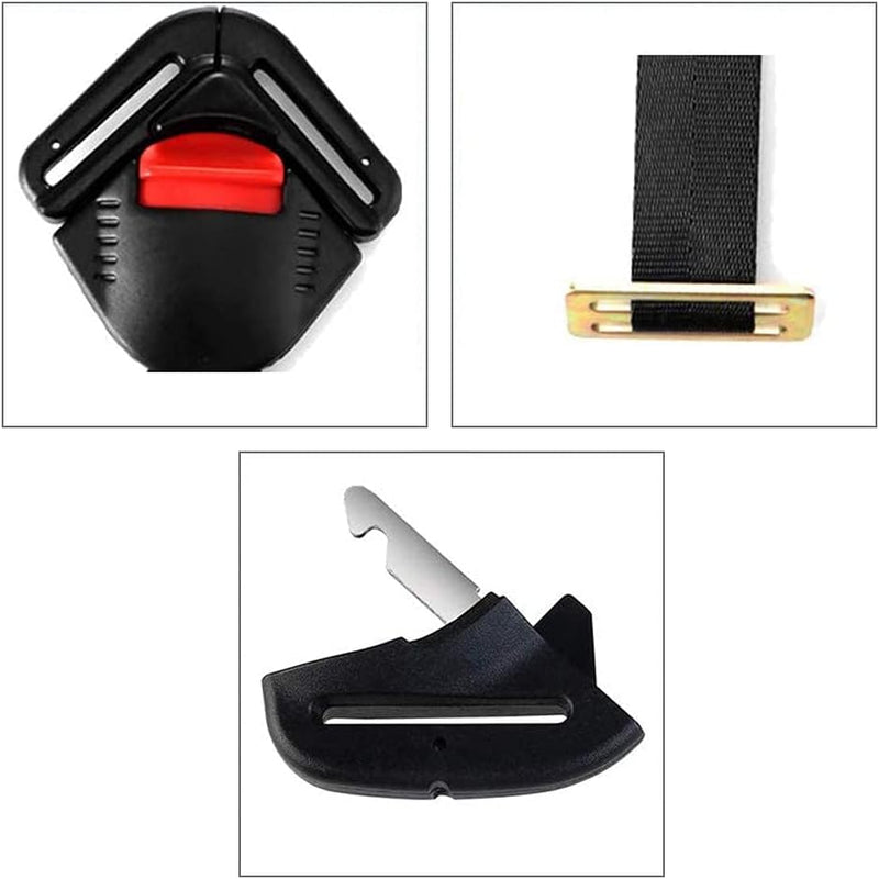 Car Baby Safety Seat Clip, 2Pcs Black Fixed Lock Buckle Safe Belt Strap Harness Chest Child Clip Buckle Latch Toddler Clamp