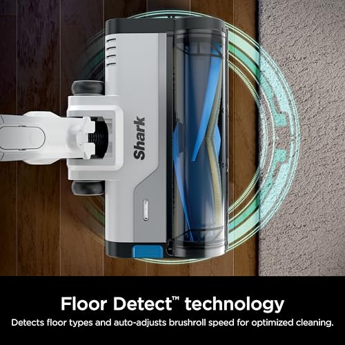 Shark PowerPro Flex Reveal Plus Cordless Vacuum, FloorDetect & Dirt-Reveal Technology, HEPA Filter, for Carpets & Hard Floors, Up to 50-Minute Runtime, Powerful Pet Hair Pickup, Java, IZ382H