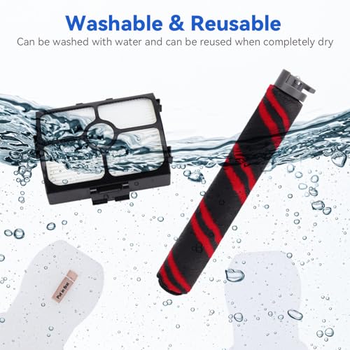 HZ3002 Replacement Brush Roller and Filters for Shark HZ3002/ HZ3000 Vacuum Cleaner - Replace Parts XFFKHZ3000 XHFHZ3000, 1 Brush Roller 2 HEPA Filters & 2 Foam and Felt Filters