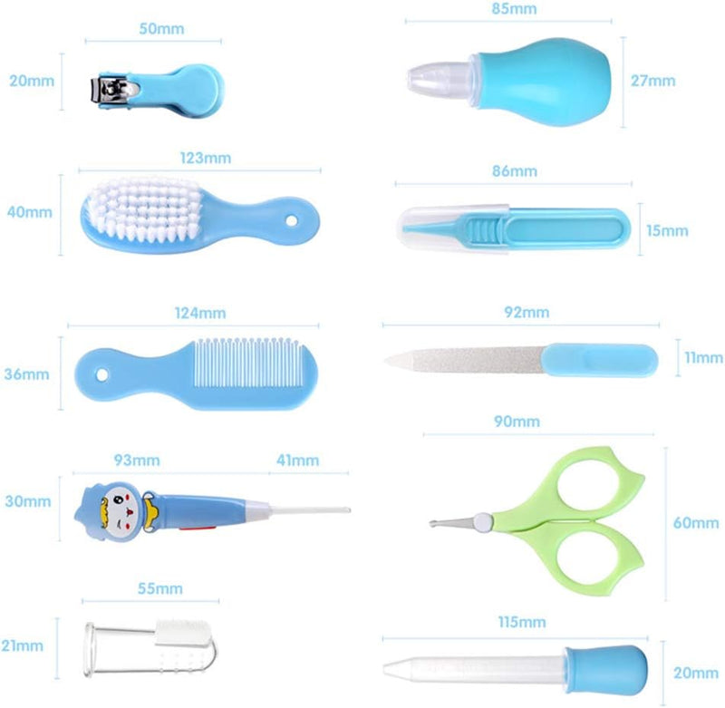 Baby Kit, 10 in 1 Portable Baby Basics Kit with Storage, Newborn Baby Health Safety Care Set for Infant Toddlers Care Keep Healthy and Clean