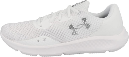 Charged Pursuit 3 mens Running Shoe - White / White / Metallic Silver