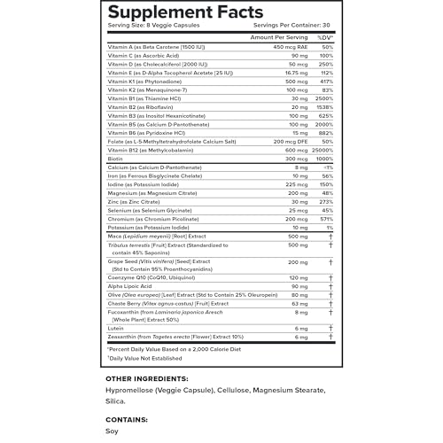 LEGION Triumph Daily Sport Multivitamin Supplement - Vitamins and Minerals for Athletes Helps with Energy for Sports & Bodybuilding Workouts. 30 Servings (Women)