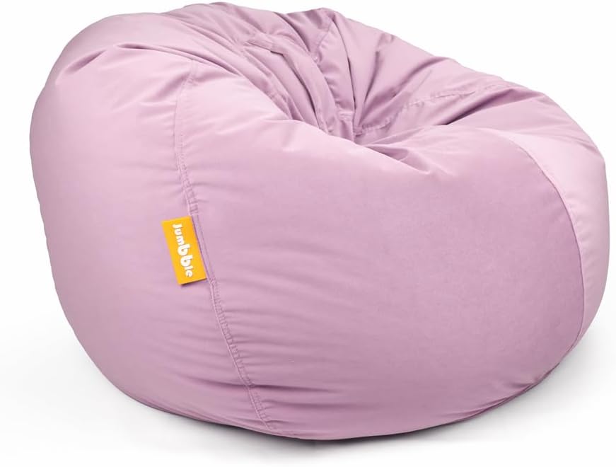 Nest Soft Suede Bean Bag with Filling Cozy Bean Bag Best for Lounging Indoor Kids & Adult Soft Velvet Fabric Filled with Polystyrene Beads (Grey, X-Large) – image 4