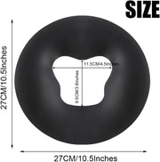 Silicone Face Massage Pillow,SPA Beauty Face Relax Headrest,Salon Skin Care Soft Overlay Travel Head Support,Black - Black