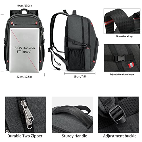 CAFELE Anti-Theft Laptop Backpack USB Travel Computer Backpack College Bookbag School Backpack