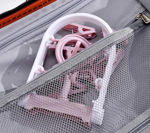 CooToly Foldable Clothes Drying Rack with 24Pcs Clips, [2Pack 12 Clips] Laundry Clips Hanger for Socks Underwear, Drying Towels and Baby Clothes